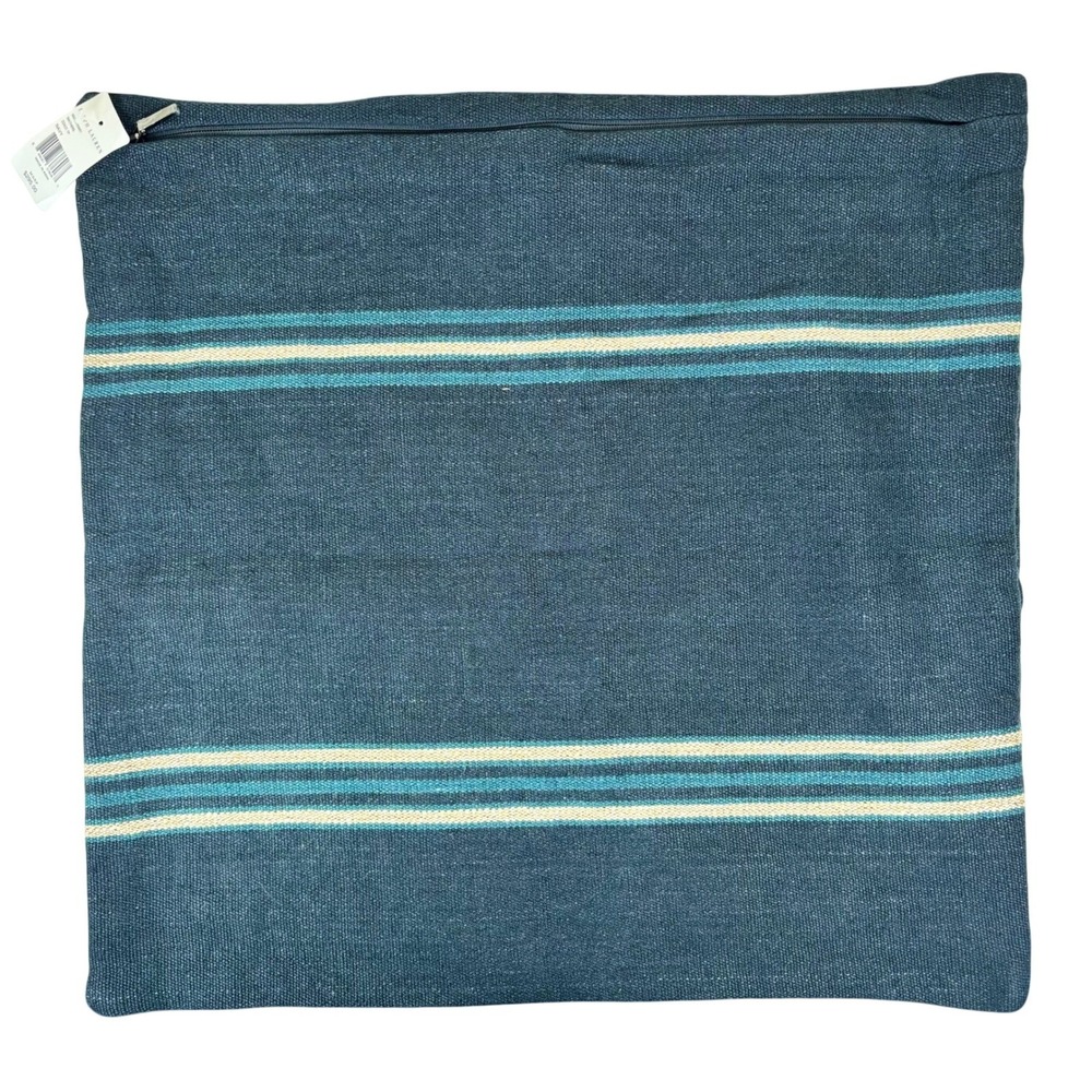 Ralph Lauren Mathers 22x22 Throw Pillow COVER ONLY Navy Linen Coastal Preppy NEW - Picture 2 of 5